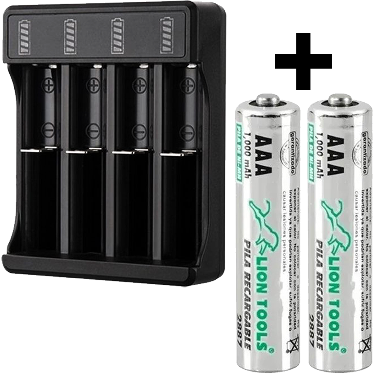 Cargador de pilas recargables para AA AAA Baterías Recargables